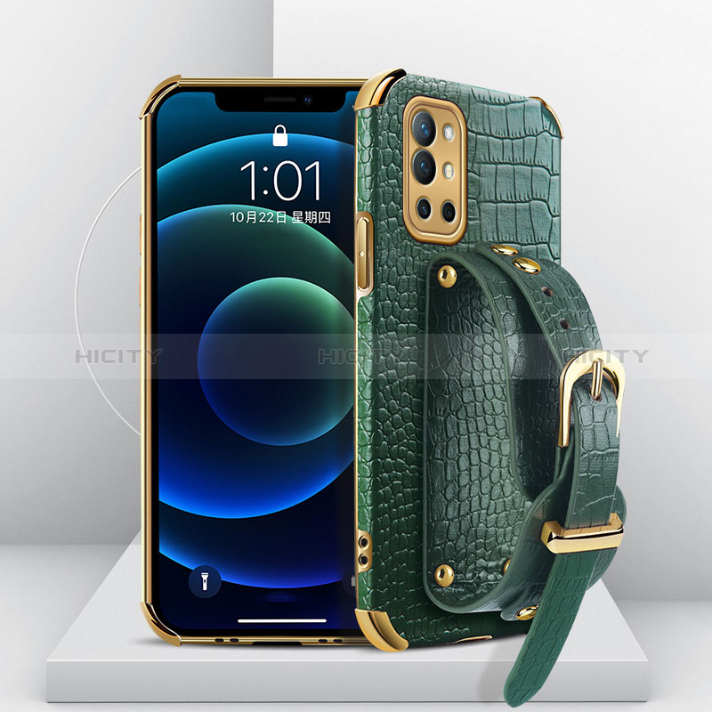 Coque Luxe Cuir Housse Etui XD2 pour OnePlus 9R 5G Vert Plus