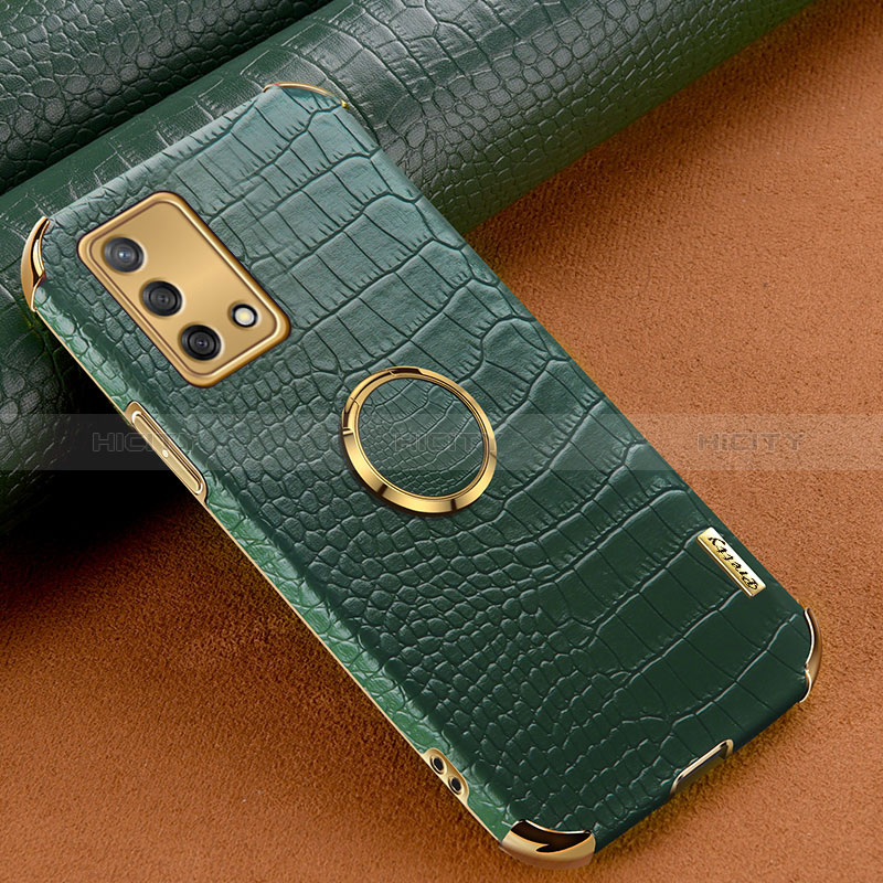 Coque Luxe Cuir Housse Etui XD2 pour Oppo A95 4G Vert Plus