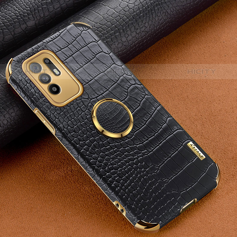 Coque Luxe Cuir Housse Etui XD2 pour Oppo A95 5G Noir Plus