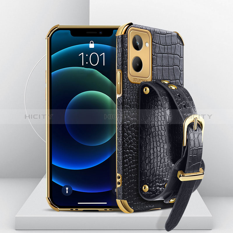 Coque Luxe Cuir Housse Etui XD2 pour Realme 10 4G Noir Plus