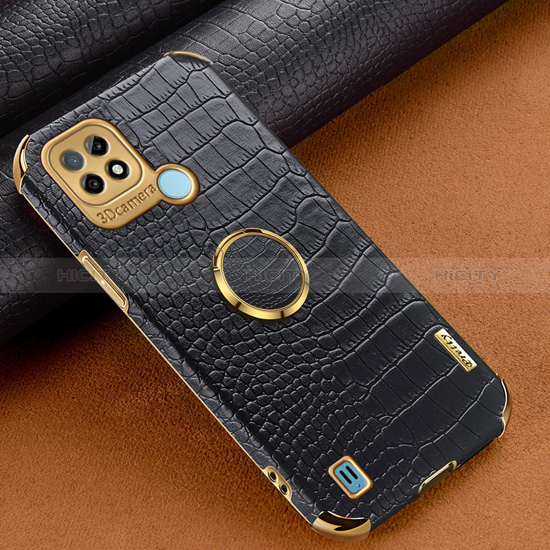 Coque Luxe Cuir Housse Etui XD2 pour Realme C21 Noir Plus