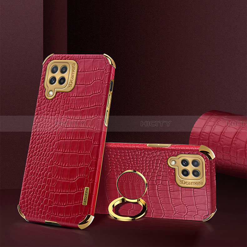 Coque Luxe Cuir Housse Etui XD2 pour Samsung Galaxy A22 4G Rouge Plus