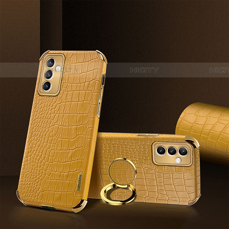 Coque Luxe Cuir Housse Etui XD2 pour Samsung Galaxy A54 5G Jaune Plus