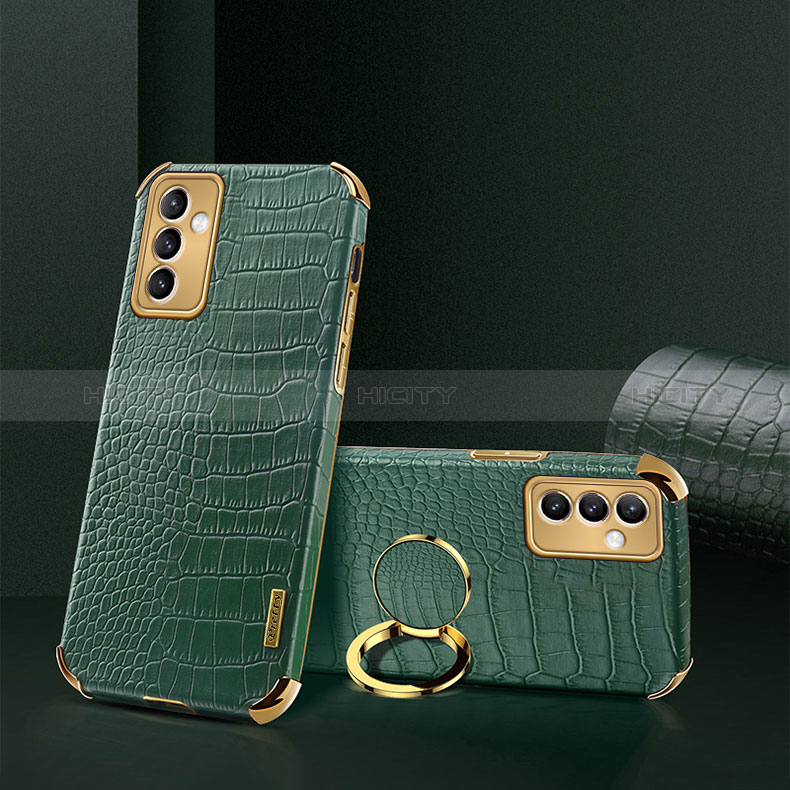 Coque Luxe Cuir Housse Etui XD2 pour Samsung Galaxy A55 5G Vert Plus