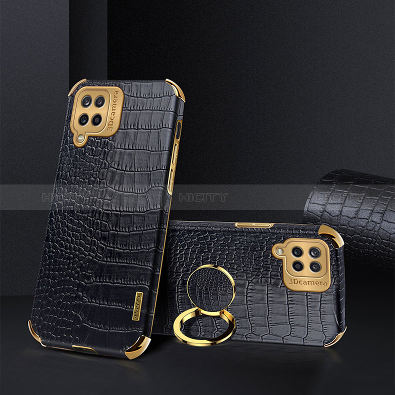 Coque Luxe Cuir Housse Etui XD2 pour Samsung Galaxy M12 Noir Plus