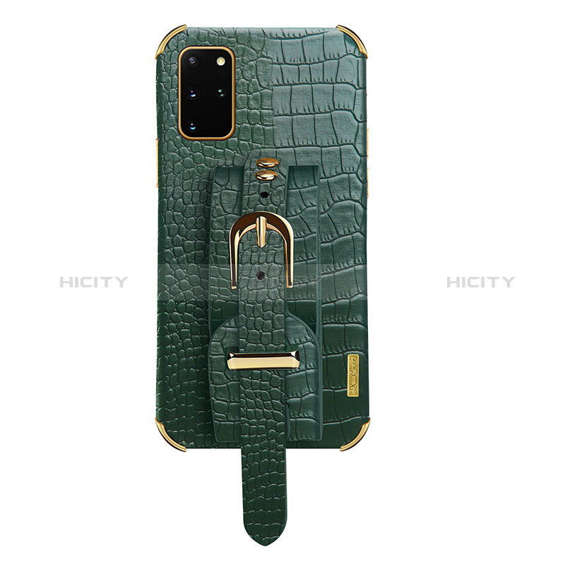 Coque Luxe Cuir Housse Etui XD2 pour Samsung Galaxy S20 Plus 5G Vert Plus