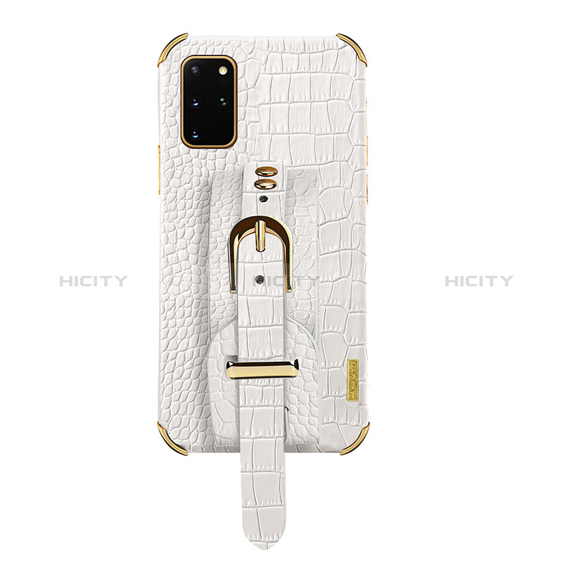 Coque Luxe Cuir Housse Etui XD2 pour Samsung Galaxy S20 Plus Blanc Plus