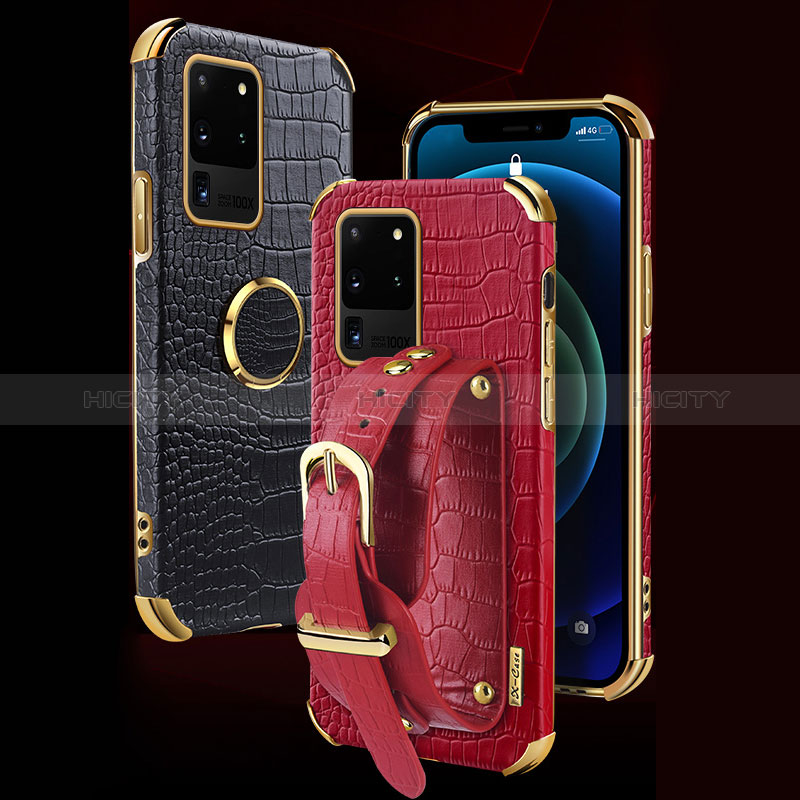 Coque Luxe Cuir Housse Etui XD2 pour Samsung Galaxy S20 Ultra 5G Plus