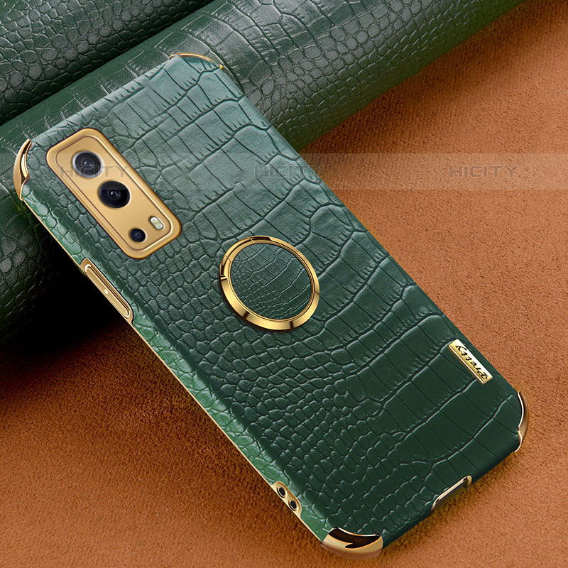 Coque Luxe Cuir Housse Etui XD2 pour Vivo iQOO Z3 5G Vert Plus