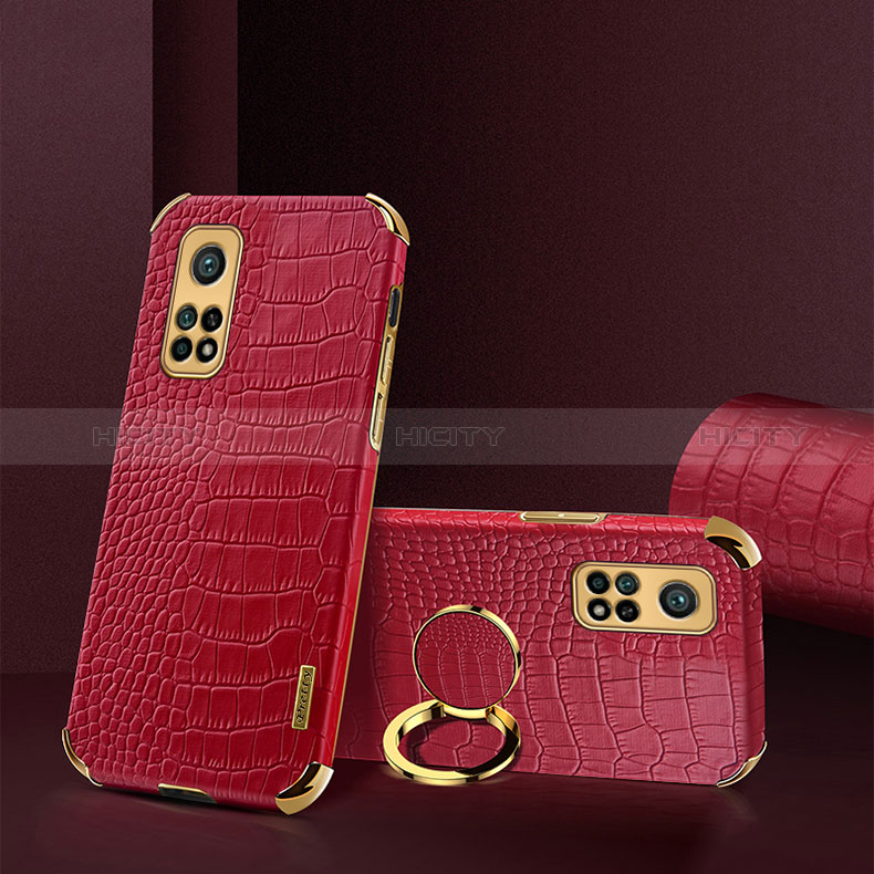 Coque Luxe Cuir Housse Etui XD2 pour Xiaomi Mi 10T Pro 5G Rouge Plus