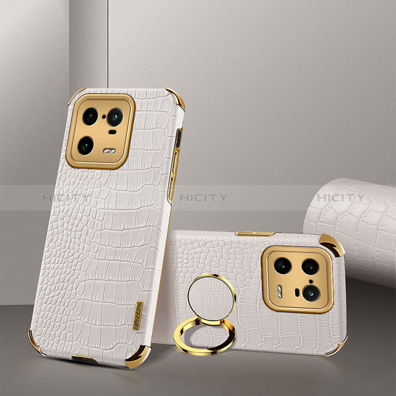 Coque Luxe Cuir Housse Etui XD2 pour Xiaomi Mi 13 Pro 5G Blanc Plus