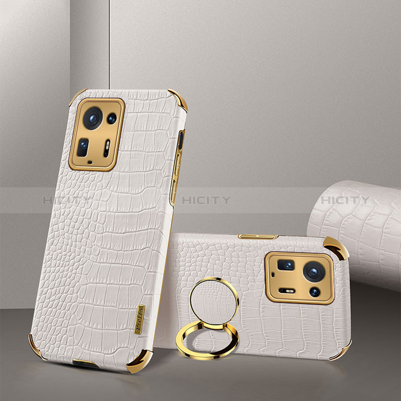 Coque Luxe Cuir Housse Etui XD2 pour Xiaomi Mi Mix 4 5G Blanc Plus