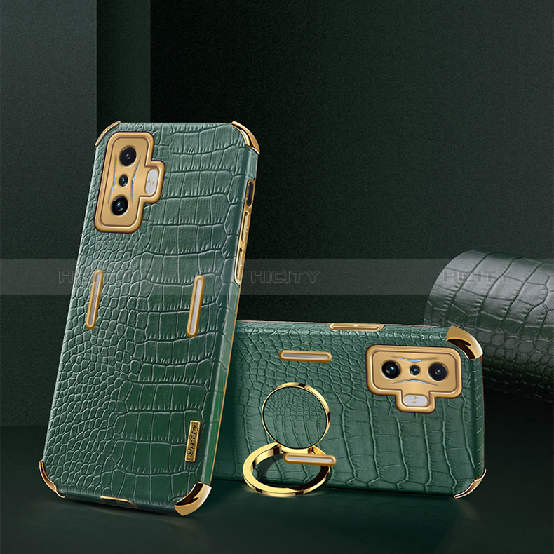 Coque Luxe Cuir Housse Etui XD2 pour Xiaomi Poco F4 GT 5G Vert Plus