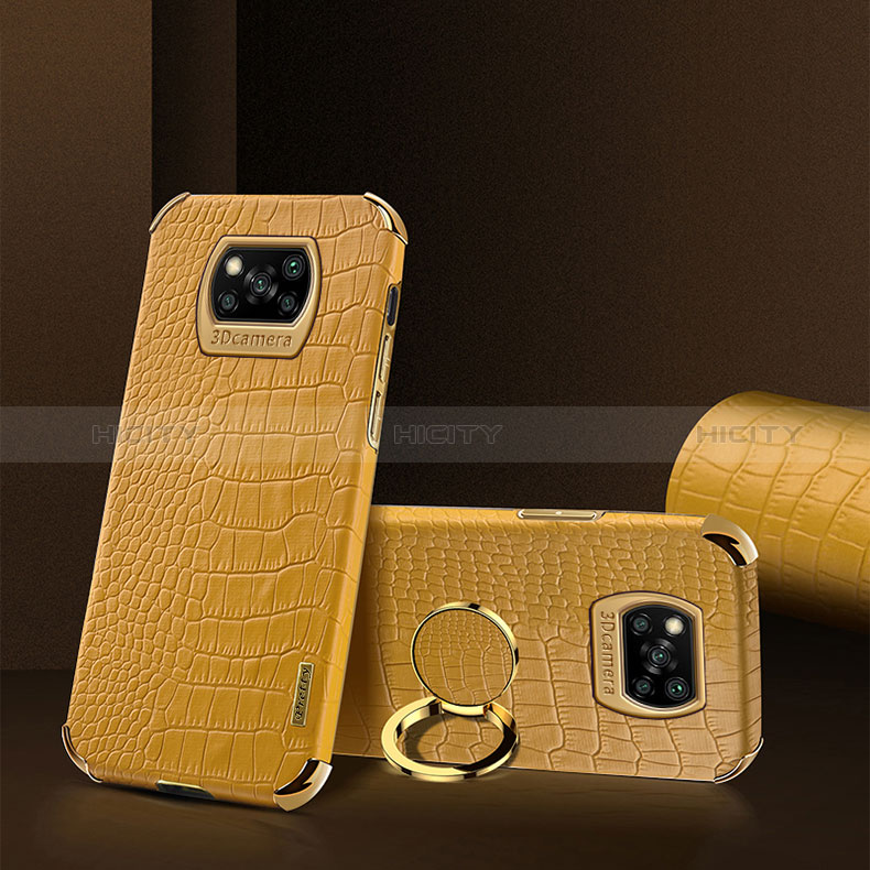 Coque Luxe Cuir Housse Etui XD2 pour Xiaomi Poco X3 Jaune Plus