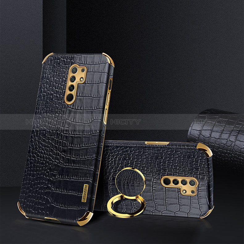 Coque Luxe Cuir Housse Etui XD2 pour Xiaomi Redmi 9 Prime India Noir Plus