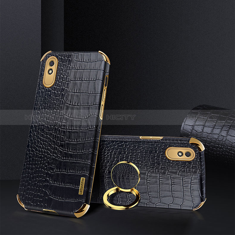 Coque Luxe Cuir Housse Etui XD2 pour Xiaomi Redmi 9A Noir Plus