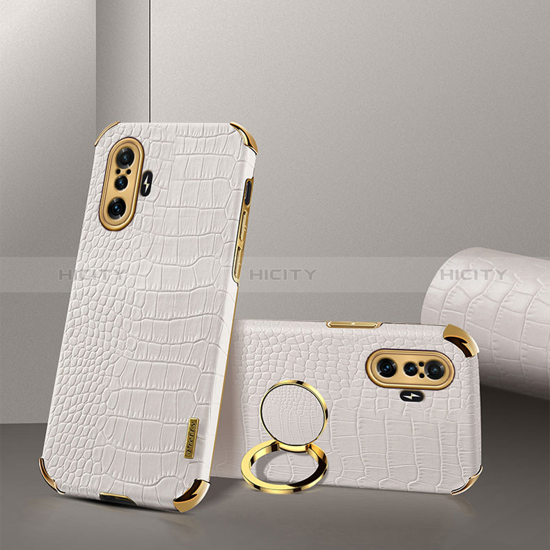 Coque Luxe Cuir Housse Etui XD2 pour Xiaomi Redmi K40 Gaming 5G Blanc Plus