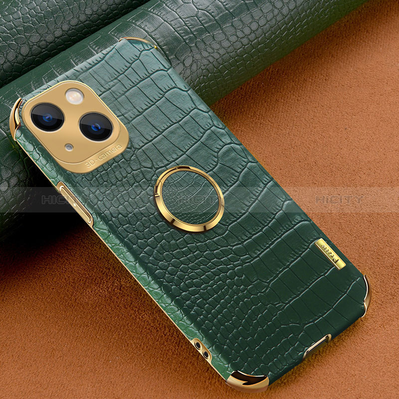 Coque Luxe Cuir Housse Etui XD3 pour Apple iPhone 14 Plus Vert Plus