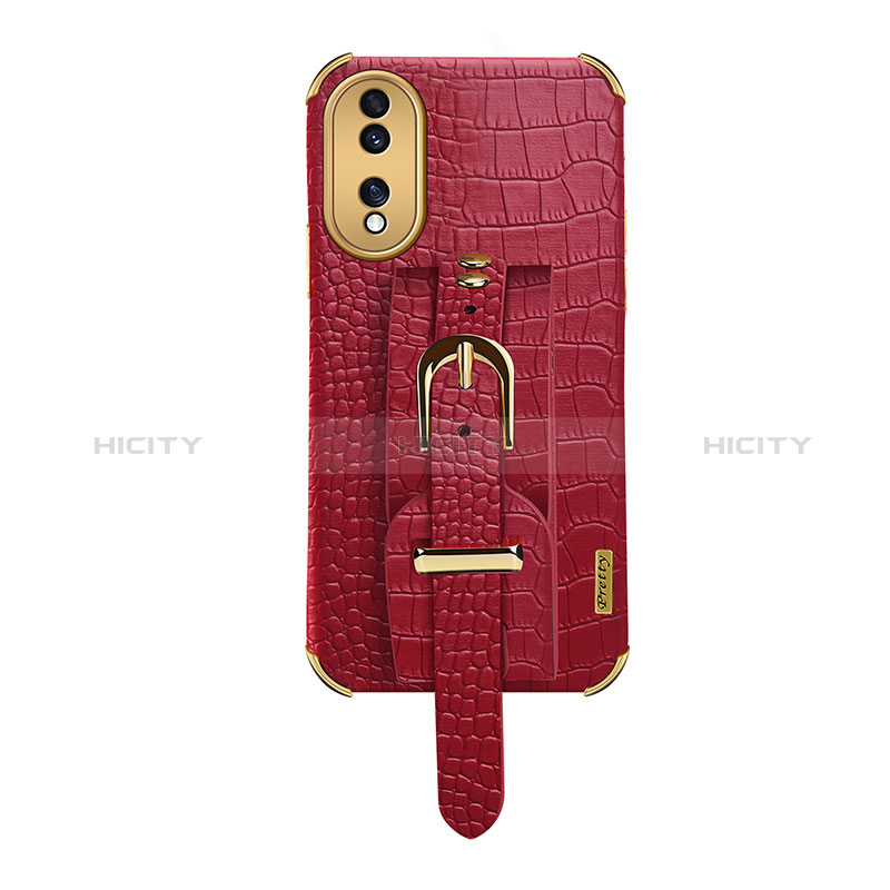 Coque Luxe Cuir Housse Etui XD3 pour Huawei Honor 70 5G Rouge Plus