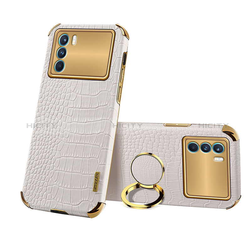 Coque Luxe Cuir Housse Etui XD3 pour Oppo K9 Pro 5G Blanc Plus