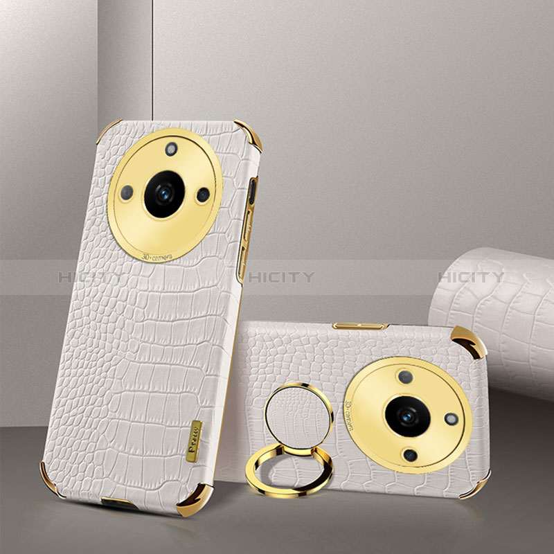 Coque Luxe Cuir Housse Etui XD3 pour Realme 11 Pro+ Plus 5G Blanc Plus