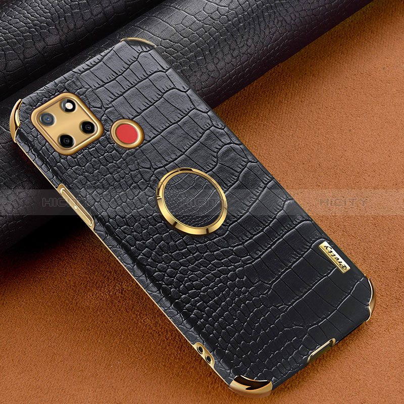 Coque Luxe Cuir Housse Etui XD3 pour Realme 7i RMX2193 Noir Plus