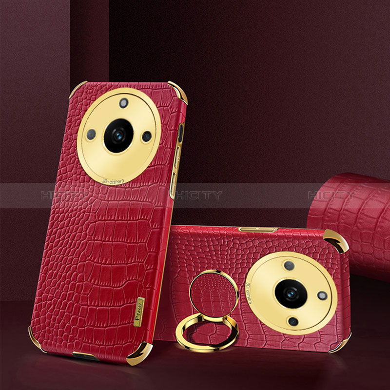 Coque Luxe Cuir Housse Etui XD3 pour Realme Narzo 60 Pro 5G Rouge Plus