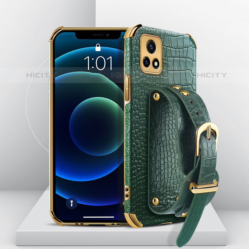 Coque Luxe Cuir Housse Etui XD3 pour Vivo Y52s 5G Vert Plus