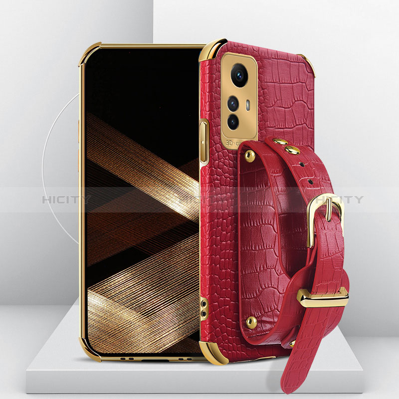 Coque Luxe Cuir Housse Etui XD3 pour Xiaomi Redmi Note 12S Rouge Plus