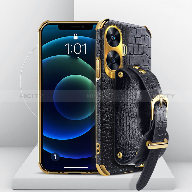 Coque Luxe Cuir Housse Etui XD4 pour Realme C55 Plus