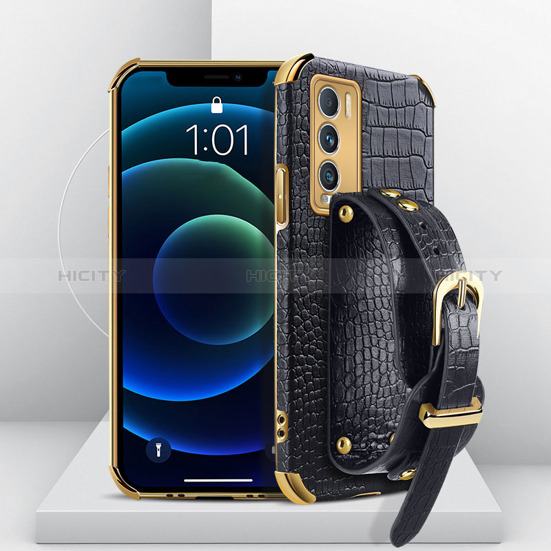 Coque Luxe Cuir Housse Etui XD4 pour Realme GT Master Explorer 5G Noir Plus