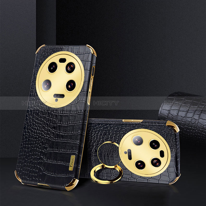 Coque Luxe Cuir Housse Etui XD4 pour Xiaomi Mi 13 Ultra 5G Noir Plus