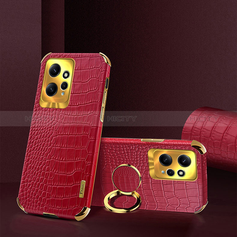 Coque Luxe Cuir Housse Etui XD4 pour Xiaomi Redmi Note 12 4G Rouge Plus