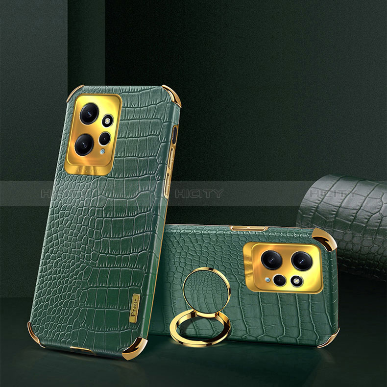 Coque Luxe Cuir Housse Etui XD4 pour Xiaomi Redmi Note 12 4G Vert Plus