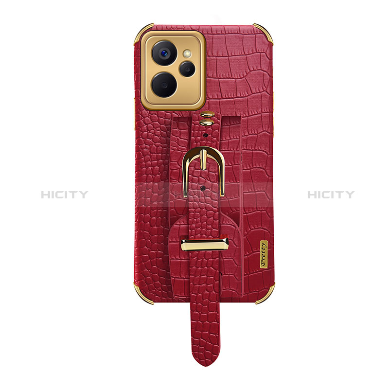 Coque Luxe Cuir Housse Etui XD5 pour Realme 10 5G Rouge Plus