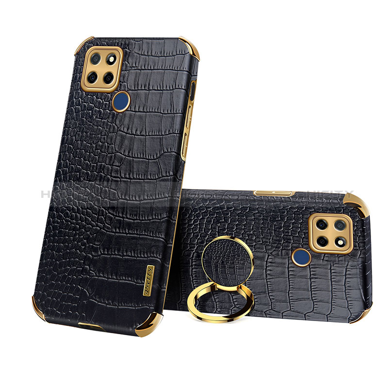 Coque Luxe Cuir Housse Etui XD5 pour Realme Q2i 5G Noir Plus