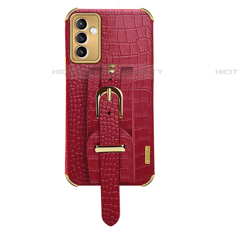 Coque Luxe Cuir Housse Etui XD5 pour Samsung Galaxy A05s Rouge Plus