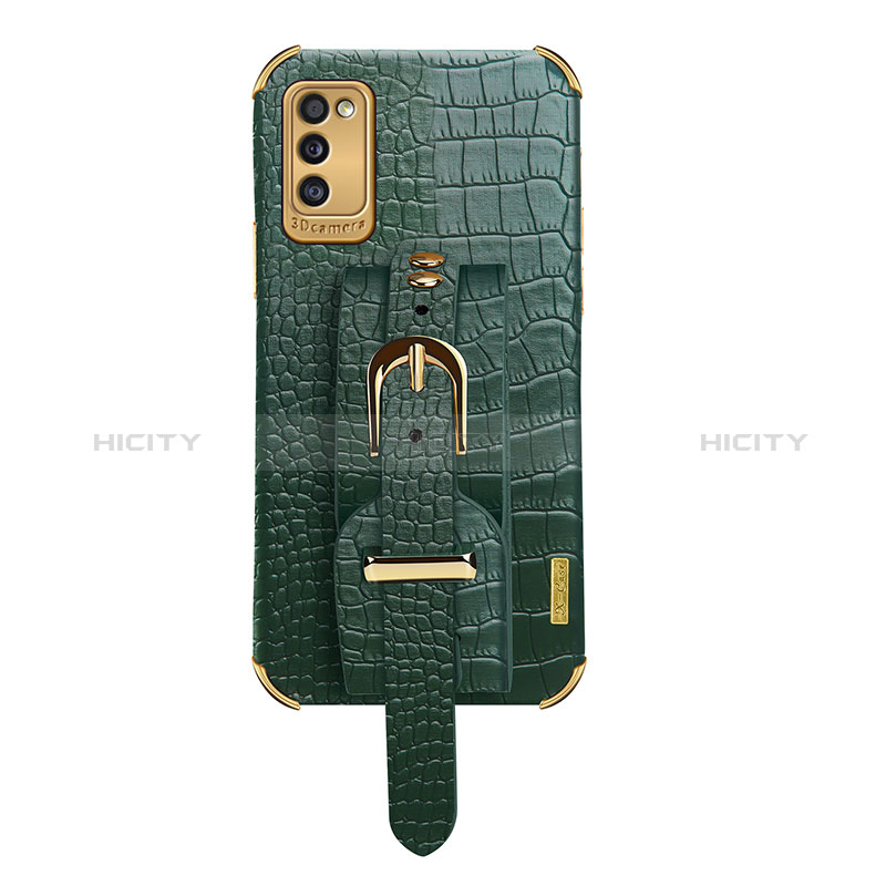 Coque Luxe Cuir Housse Etui XD5 pour Samsung Galaxy A41 Vert Plus