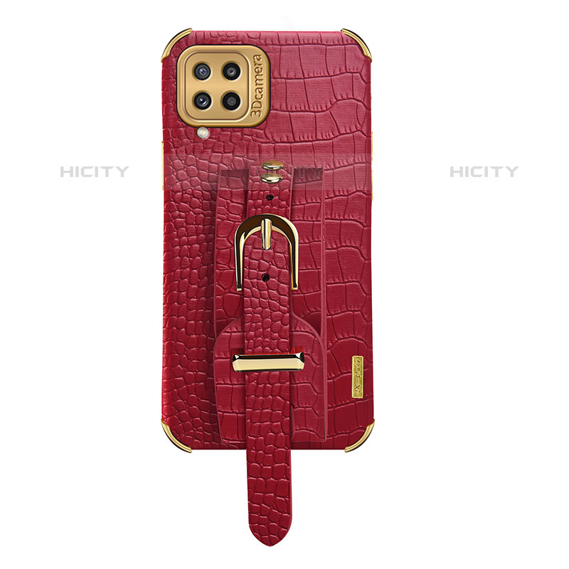 Coque Luxe Cuir Housse Etui XD5 pour Samsung Galaxy M32 4G Rouge Plus