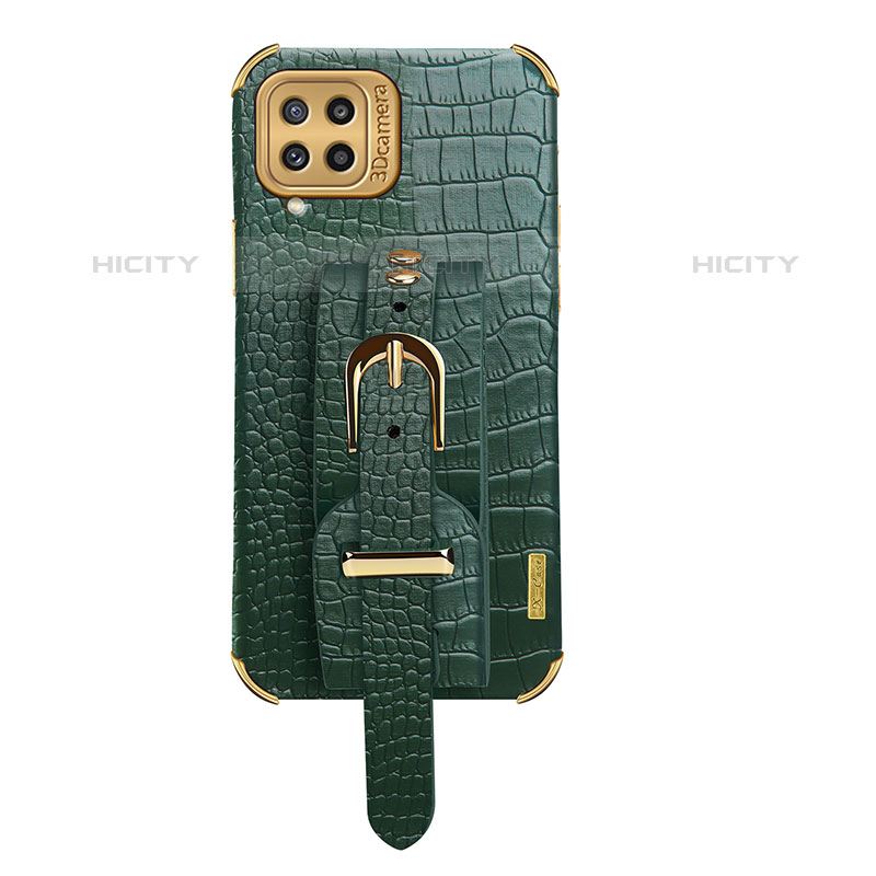 Coque Luxe Cuir Housse Etui XD5 pour Samsung Galaxy M32 4G Vert Plus