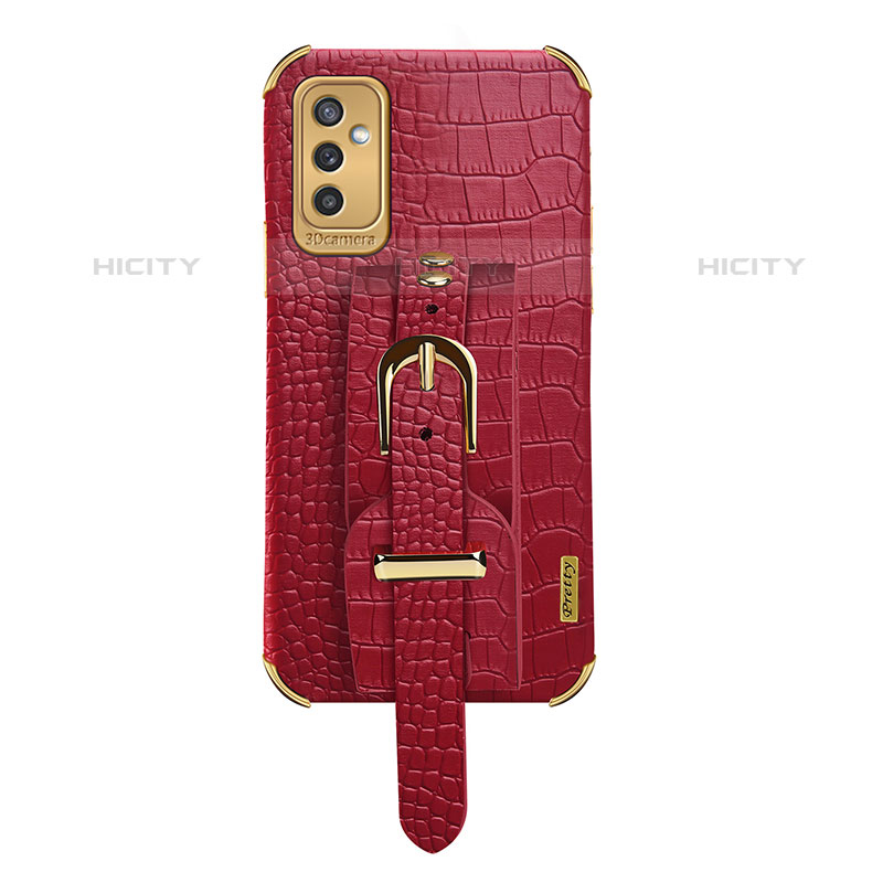 Coque Luxe Cuir Housse Etui XD5 pour Samsung Galaxy M52 5G Rouge Plus