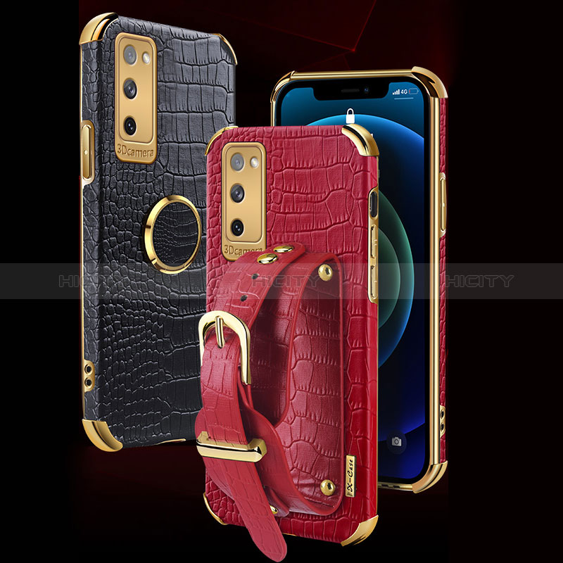 Coque Luxe Cuir Housse Etui XD5 pour Samsung Galaxy S20 Lite 5G Plus