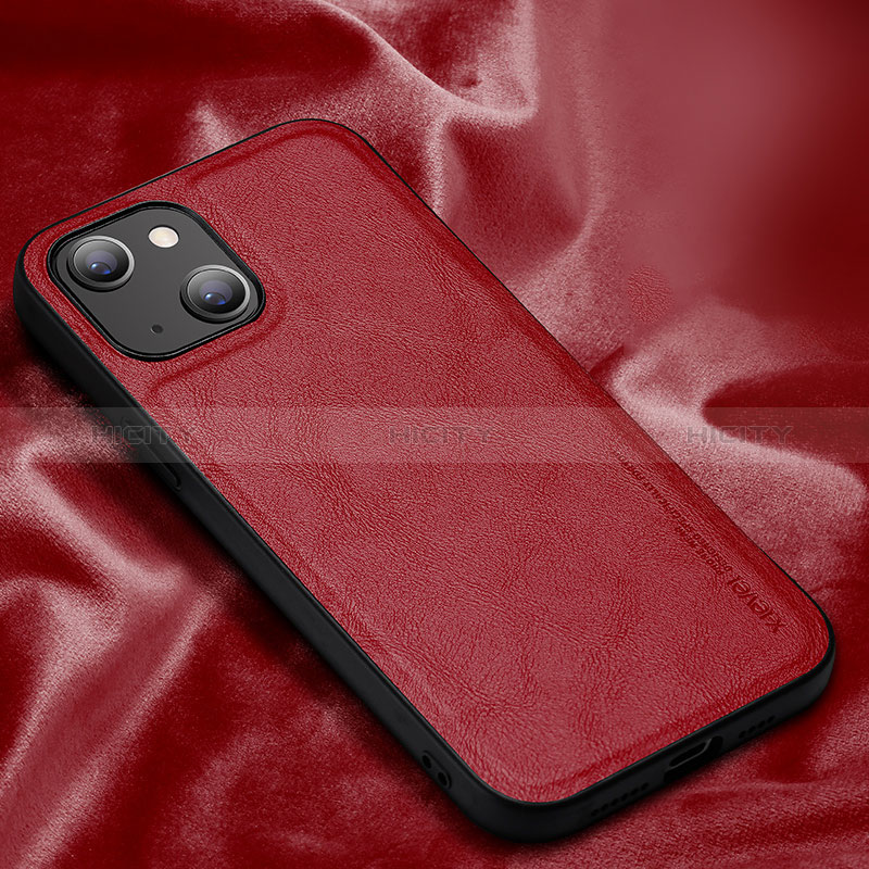 Coque Luxe Cuir Housse Etui XV1 pour Apple iPhone 14 Plus Rouge Plus