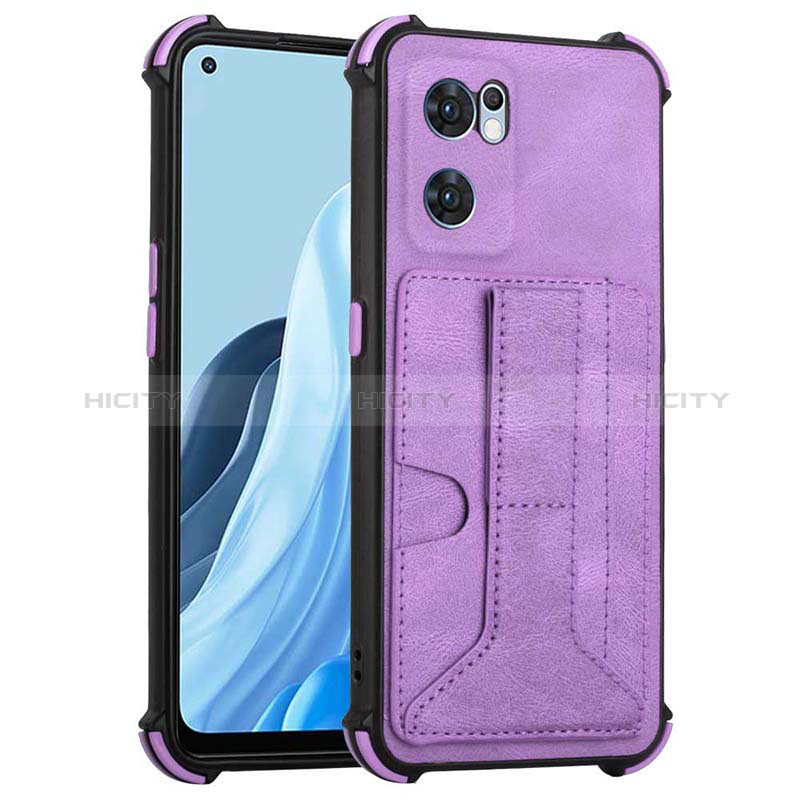 Coque Luxe Cuir Housse Etui Y01B pour OnePlus Nord CE 2 5G Violet Plus