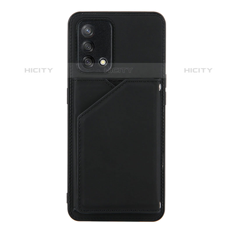 Coque Luxe Cuir Housse Etui Y01B pour Oppo A74 4G Noir Plus