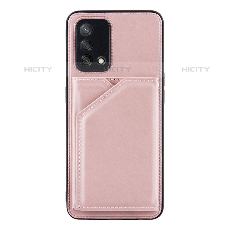 Coque Luxe Cuir Housse Etui Y01B pour Oppo A74 4G Or Rose Plus