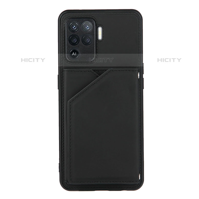 Coque Luxe Cuir Housse Etui Y01B pour Oppo A94 4G Noir Plus