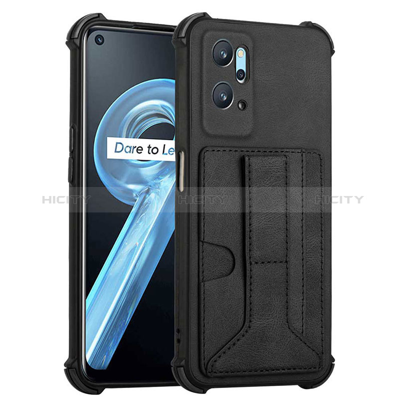 Coque Luxe Cuir Housse Etui Y01B pour Oppo A96 4G Noir Plus