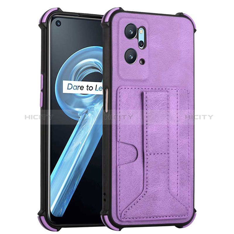 Coque Luxe Cuir Housse Etui Y01B pour Oppo A96 4G Violet Plus