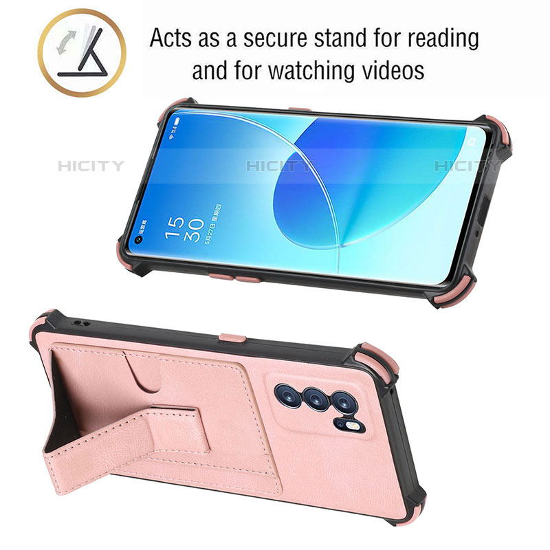 Coque Luxe Cuir Housse Etui Y01B pour Oppo Reno6 Pro 5G India Plus